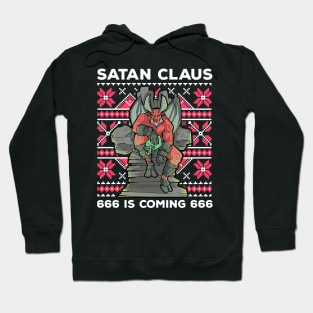 Ugly Christmas Satan Satanic Santa Devil Gothic Occult Goth Hoodie